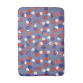 red, white and blue polka dots badmat (Voorkant Verticaal)