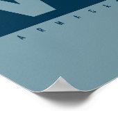 Red White and Blue Pop Art Cow Poster - Vegan (Coin)