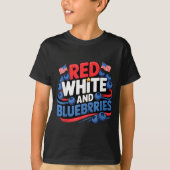 Red, White And Blueberries Patriot T-shirt (Voorkant)