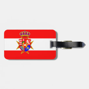 Red White Banner Groothertogdom Toscane Bagagelabel