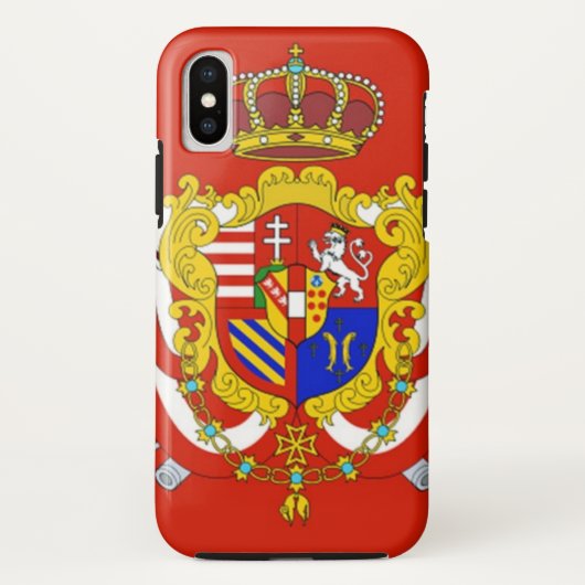 Red White Banner Groothertogdom Toscane Case-Mate iPhone Case (Achterkant)