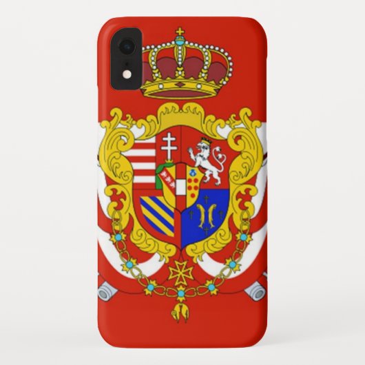 Red White Banner Groothertogdom Toscane Case-Mate iPhone Case (Achterkant)