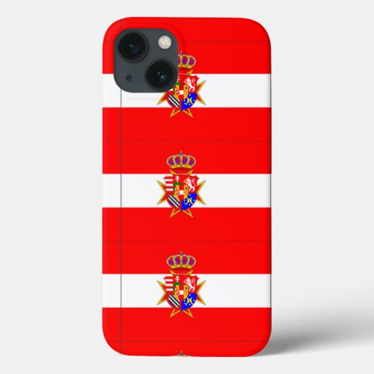 Red White Banner Groothertogdom Toscane Case-Mate iPhone Case (Achterkant)