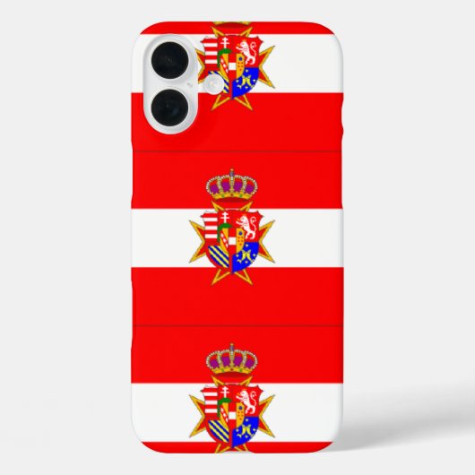 Red White Banner Groothertogdom Toscane Case-Mate iPhone Case (Achterkant)