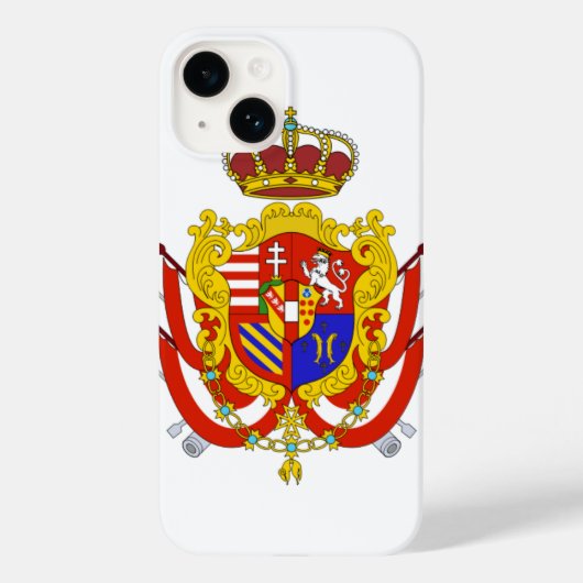 Red White Banner Groothertogdom Toscane Case-Mate iPhone Case (Achterkant)