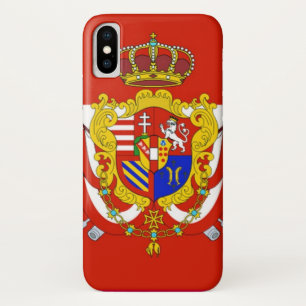 Red White Banner Groothertogdom Toscane iPhone X Hoesje
