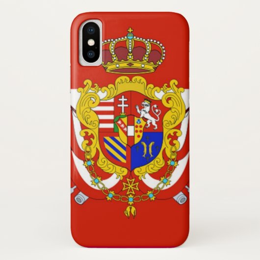 Red White Banner Groothertogdom Toscane Case-Mate iPhone Case (Achterkant)