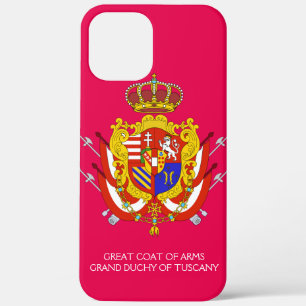 Red White Banner Groothertogdom Toscane iPhone 12 Pro Max Hoesje