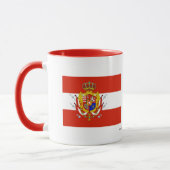 Red White Banner Groothertogdom Toscane Mok (Links)