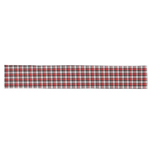Red White Black Buffalo Check Pset Pattern Lange Tafelloper (Horizontaal)