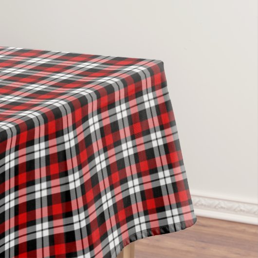 Red White Black Buffalo Check Pset Pattern Tafelkleed (Voorbeeld)