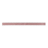 Red White Black LG Chevron ZigZag Pattern Lint (Voorkant)
