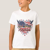 Red, White & Blessed T-shirt design  (Devant)