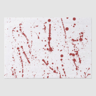 Red & White Bloody Splatter, Fun Halloween Tissuepapier