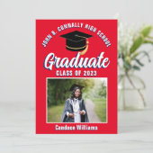 Red White Blue Afstuderen aangepast Afstuderen 202 Aankondiging (Staand voorkant)