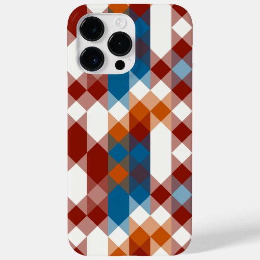 red white blue and orange geometric Case-Mate iPhone case (Achterkant)
