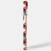 red white blue and orange geometric Case-Mate iPhone case (Achterkant / Rechts)