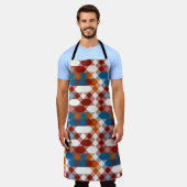 red white blue and orange geometric schort (Gedragen)