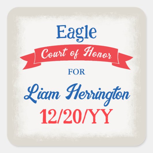 Red White Blue Celebration Sticker (Devant)