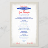 Red, White, Blue Court of Honor Program Flyer (Voorkant)