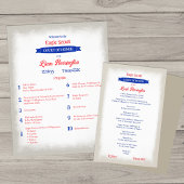 Red, White, Blue Court of Honor Program Flyer