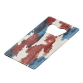 Red White Blue Cow Animal Print (Dos Angle)