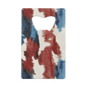 Red White Blue Cow Animal Print (Dos)