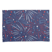 Red White Blue Fireworks-sterren Kussensloop (Voorkant-Rechts)
