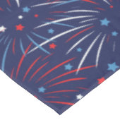 Red White Blue Fireworks-sterren Tafelkleed (Gekanteld)