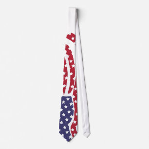 Red White Blue Flag Design Stropdas