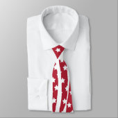 Red White Blue Flag Design Stropdas (Gebonden)