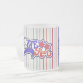 Red White & Blue Home Run Baseball Stried Mug 2 (Devant gauche)