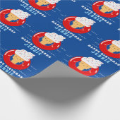 Red White Blue Ice Cream Pool Party Kinder Cadeaupapier (Hoek)