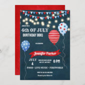 Red White Blue juli Fourth | 4e van juli 2010 Kaart (Voorkant / Achterkant)