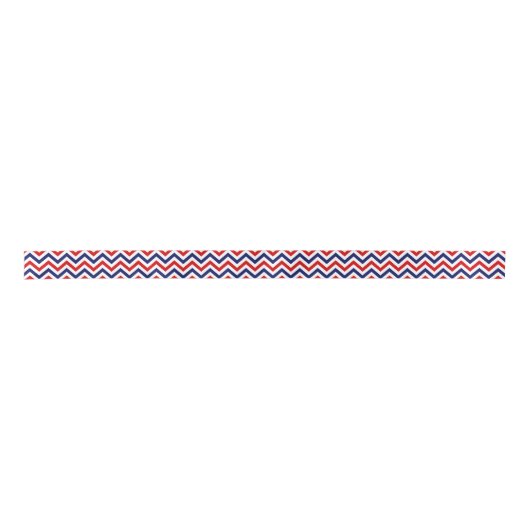 Red White Blue LG Chevron ZigZag Pattern Lint (Voorkant)