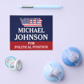 Red White Blue Modern Campaign Flyer (Enkel)