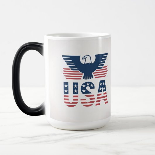 Red White Blue Morphing USA Mug (Gauche)