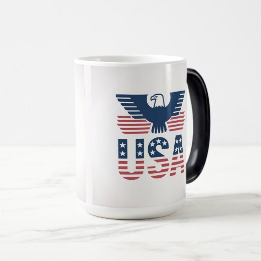 Red White Blue Morphing USA Mug (Devant droit)