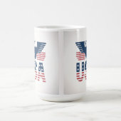 Red White Blue Morphing USA Mug Magische Mok (Midden)