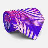 Red White Blue Radiate 35 Stropdas (Opgerold)