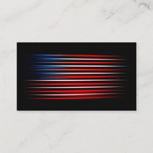Red White Blue Striped Patroon Visitekaartje (Voorkant)