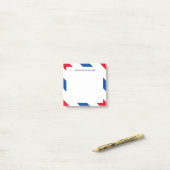 Red White Blue Striped Personated Post It Notes (Op bureau)