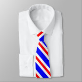 Red White Blue Stripes Necktie Stropdas (Gebonden)