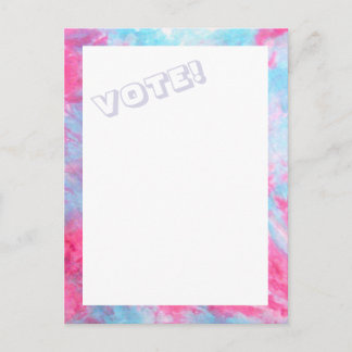 Red White Blue Stropdas-Dye STEMMING briefkaart