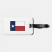Red White Blue Texas Flag Texan Personalized Bagagelabel (Achterkant horizontaal)
