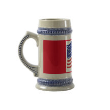 Red White Blue US vlag Patriotic Beer Stein