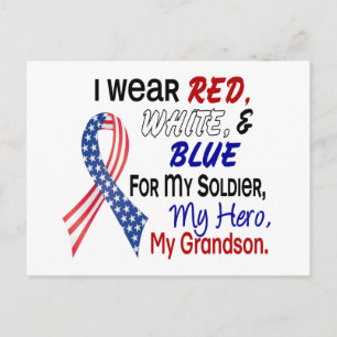 Red White Blue voor mijn kleinzoon Briefkaart