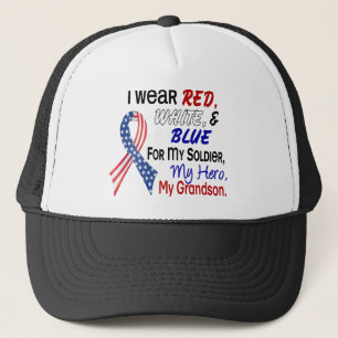 Red White Blue voor mijn kleinzoon Trucker Pet