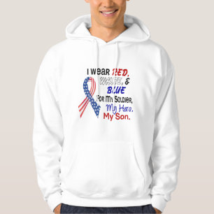 Red White Blue voor mijn zoon Hoodie