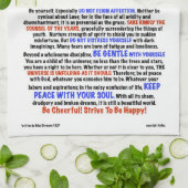 Red White Blue voor Moederdag DESIDERATA-handdoek Theedoek (Gevouwen)